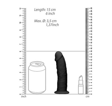 Zagięte silikonowe dildo mocna przyssawka 15 cm